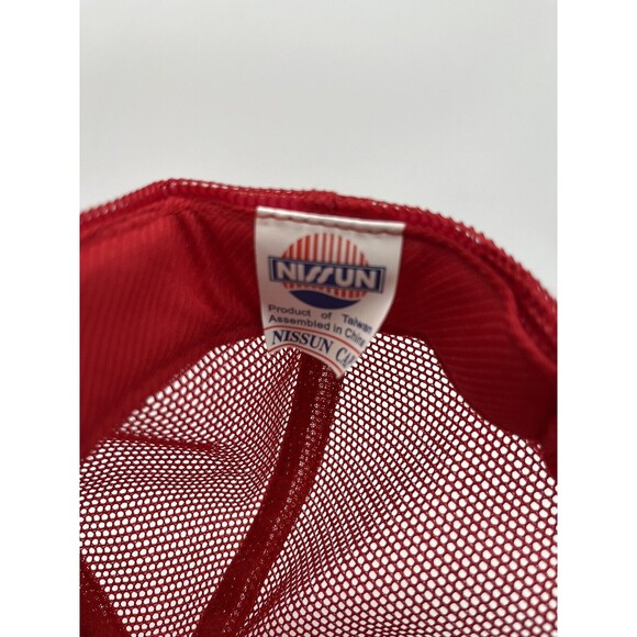 Levi Strauss Signature Vintage Mesh Trucker Adjustable Red Hat NWOT New Nissin - Picture 5 of 6